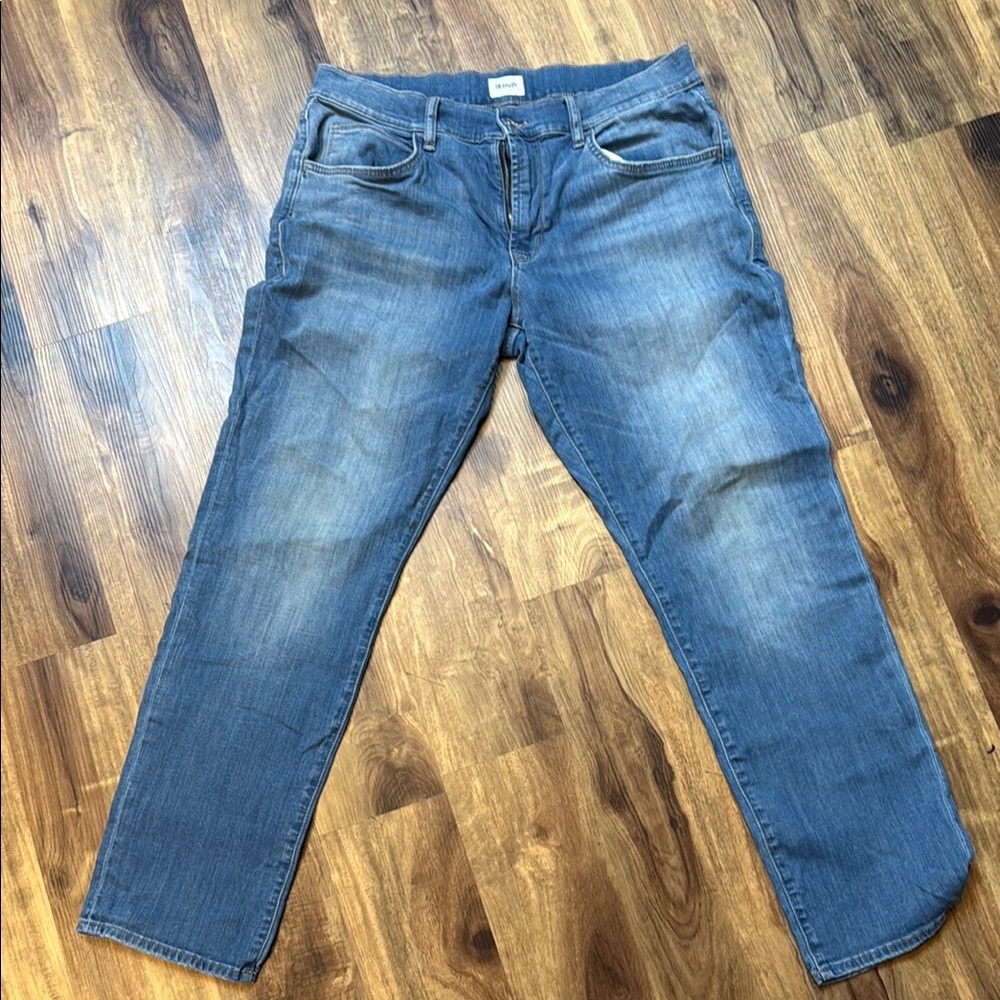 Hudson Jeans Blue Straight-Leg Denim